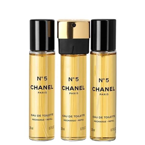 chanel no 5 eau de toilette purse spray refills 3x20ml|Chanel no 5 handbag spray.